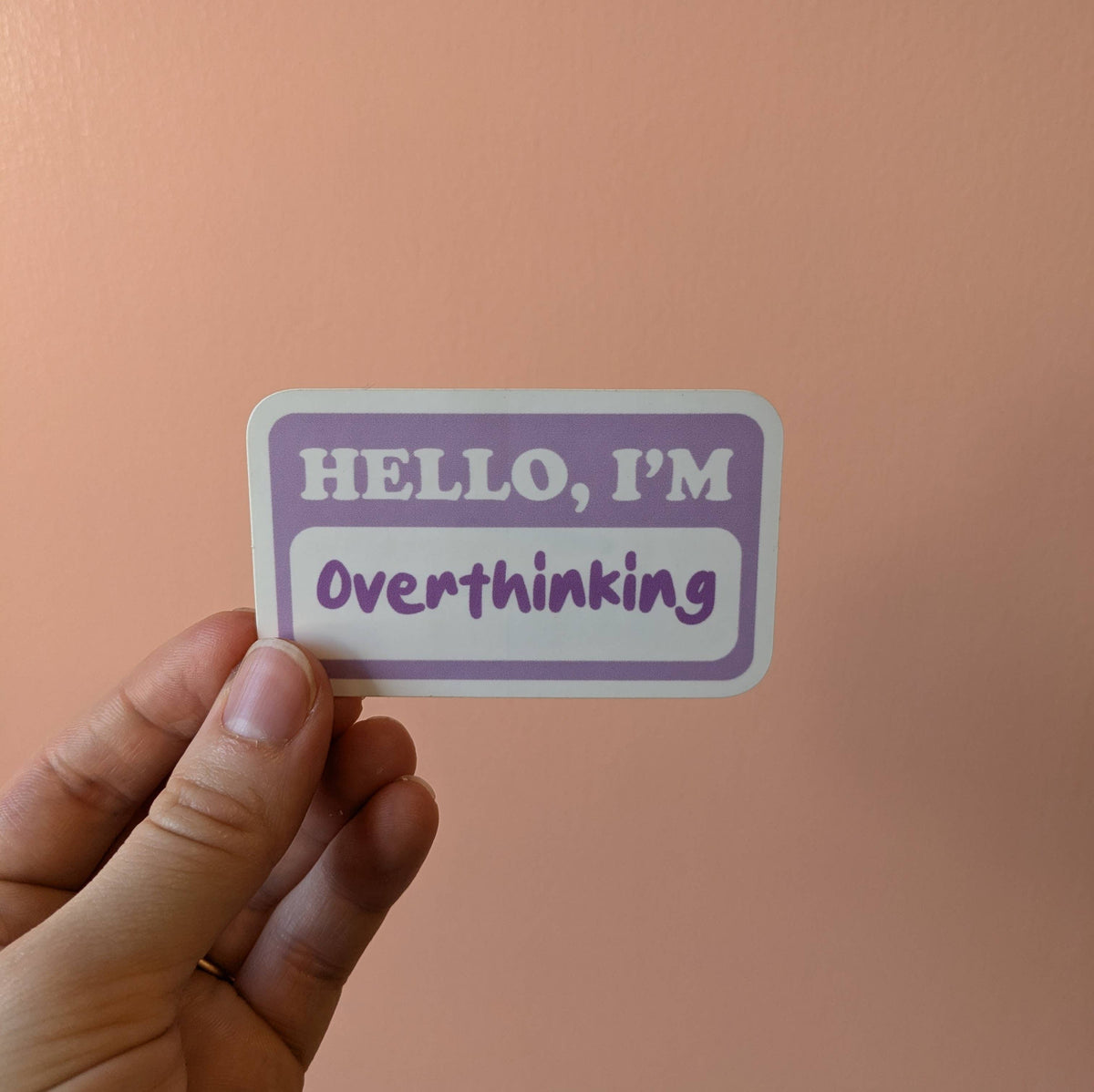 Overthinking Sticker
