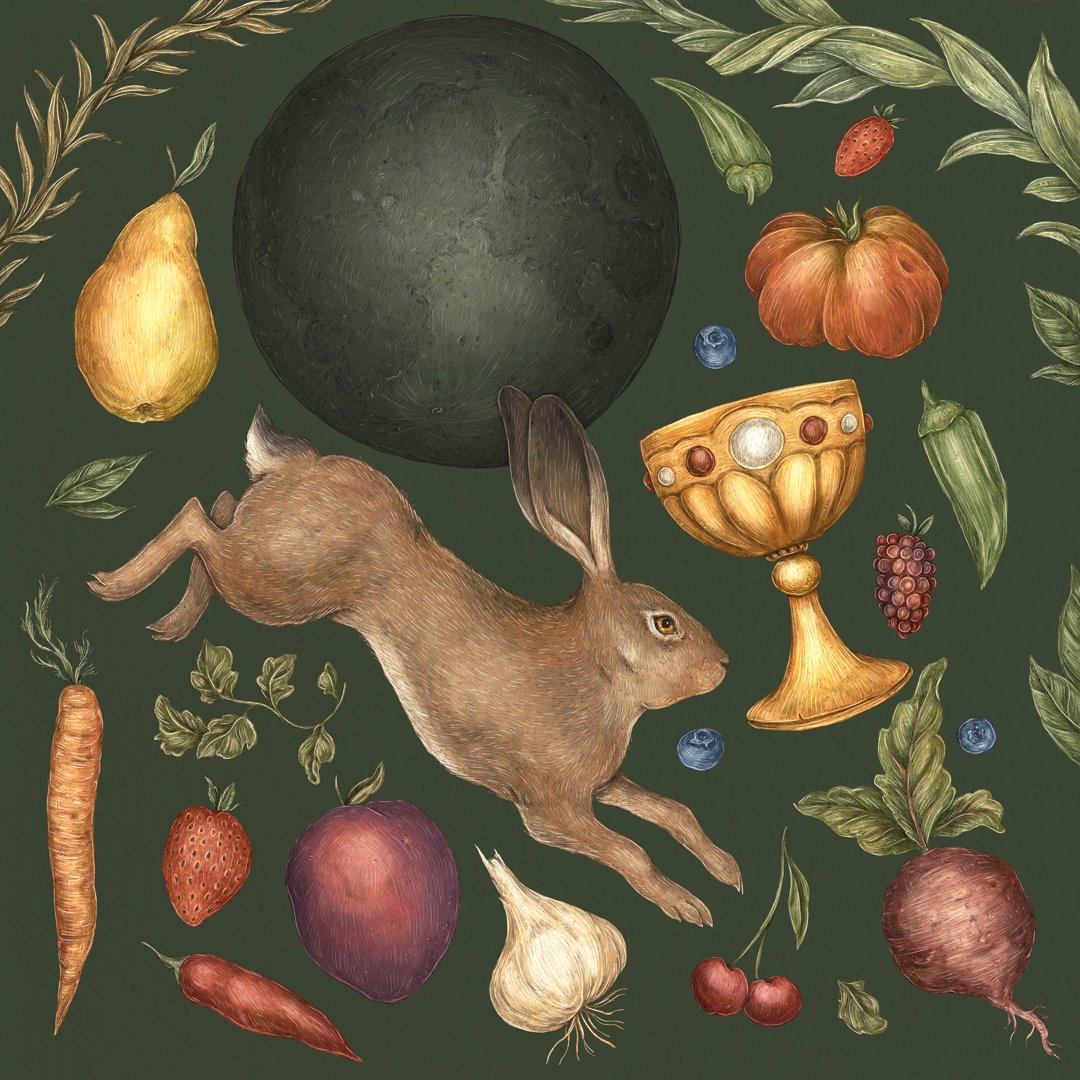 Jessica Roux: Rabbit and New Moon