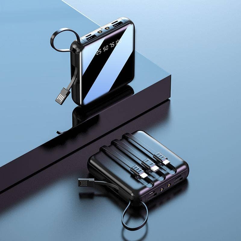 3,600 mAh Powerbanks with 3-in-1 Charging Cables