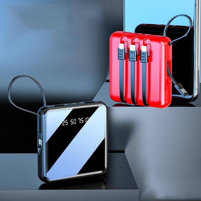 3,600 mAh Powerbanks with 3-in-1 Charging Cables