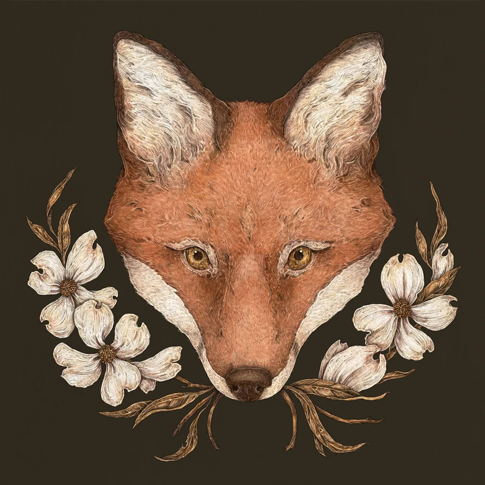 Jessica Roux: Fox and Dogwood Print